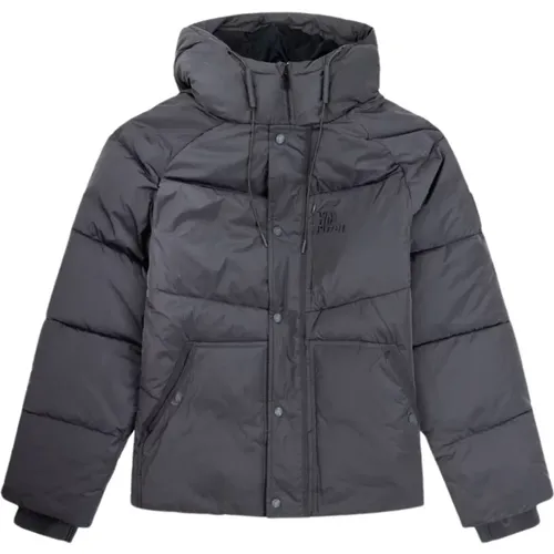 Short Down Winter Jacket Grey , male, Sizes: S, M, L, XS - Off The Pitch - Modalova
