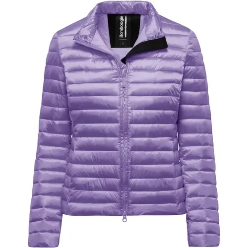 Bright Nylon Jacket with Feather-Effect Padding , female, Sizes: S, XL, L, XS, M - BomBoogie - Modalova