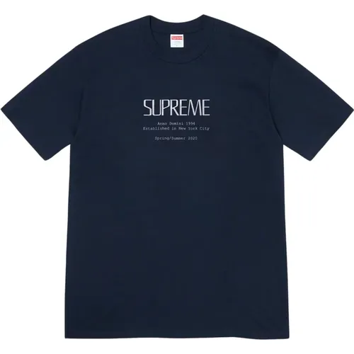 Limited Edition Navy Tee , male, Sizes: M, L, XL - Supreme - Modalova