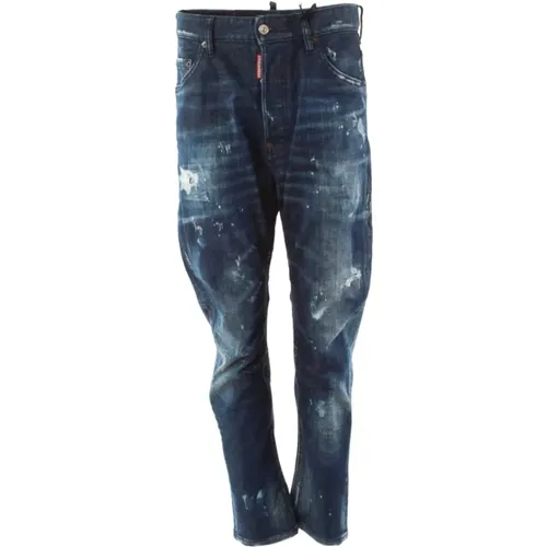 Combat Slim-Fit Jeans , male, Sizes: S - Dsquared2 - Modalova