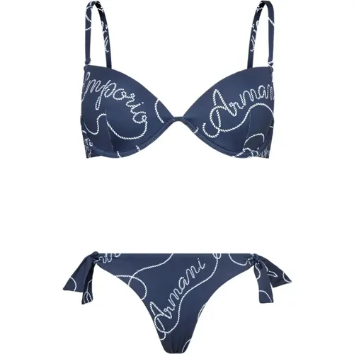 Stylish Bikini for Beach and Pool Adventures , female, Sizes: S, XS - Emporio Armani - Modalova