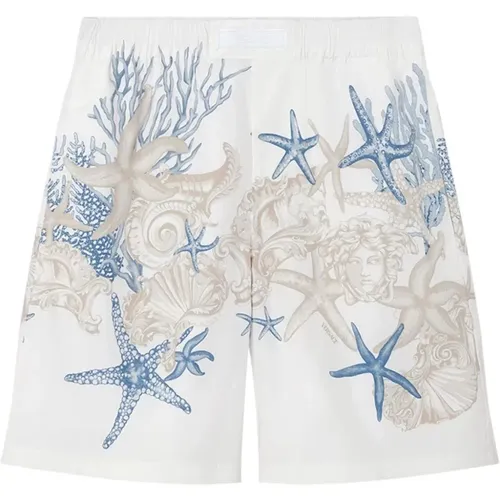 Barocco Sea Print Shorts , male, Sizes: M, L - Versace - Modalova