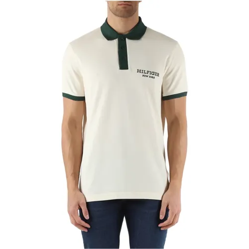 Regular Fit Cotton Polo with Logo Embroidery , male, Sizes: S, M, L, XL - Tommy Hilfiger - Modalova