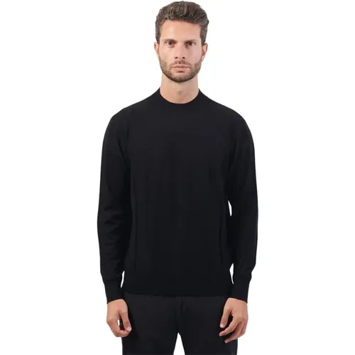 Schwarzer Pullover mit geprägtem Logo , Herren, Größe: L - Armani Exchange - Modalova