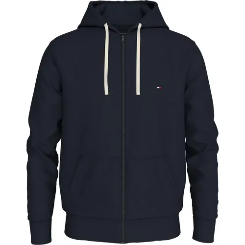 Zip Hoodie Sweater , male, Sizes: M - Tommy Hilfiger - Modalova