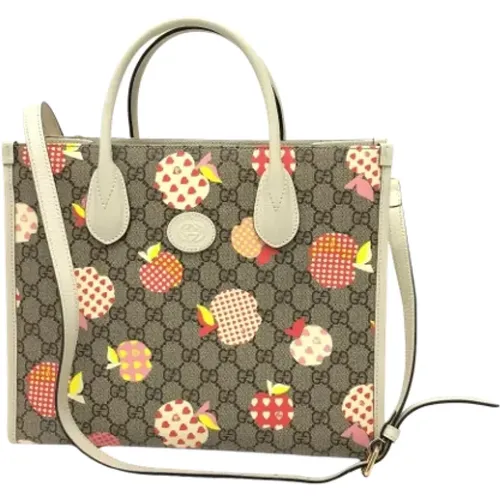 Pre-owned Tote Bags, female, , Size: ONE SIZE Pre-owned Canvas gucci-bags - Gucci Vintage - Modalova