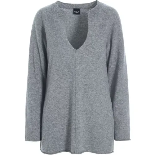 Elegant Cloud Cashmere Grey Melange Bluse , Damen, Größe: XL - Bitte Kai Rand - Modalova