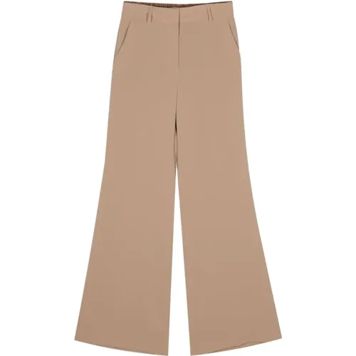 Wide Trousers, female, , Size: 2XS Trousers Powder - Alberto Biani - Modalova