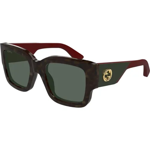 Stilvolle Sonnenbrille in Schwarz , Damen, Größe: 52 MM - Gucci - Modalova