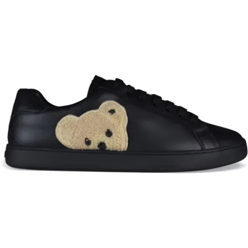 Sneakers, male, , Size: 7 US Leather Teddy Bear Sneakers - Palm Angels - Modalova