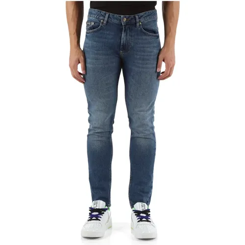 Schmale Passform Fünf-Pocket-Jeans , Herren, Größe: W38 - Versace Jeans Couture - Modalova