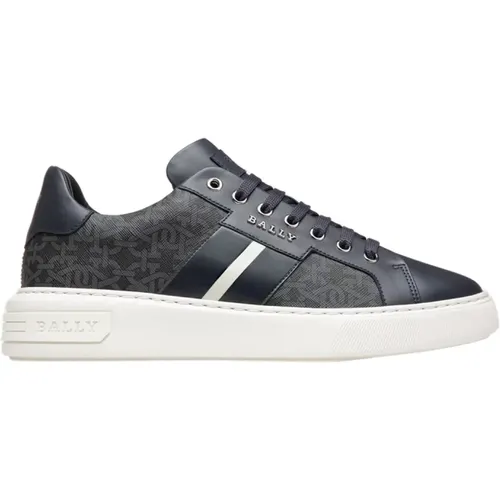 Leder Logo Sneakers , Herren, Größe: 42 EU - Bally - Modalova