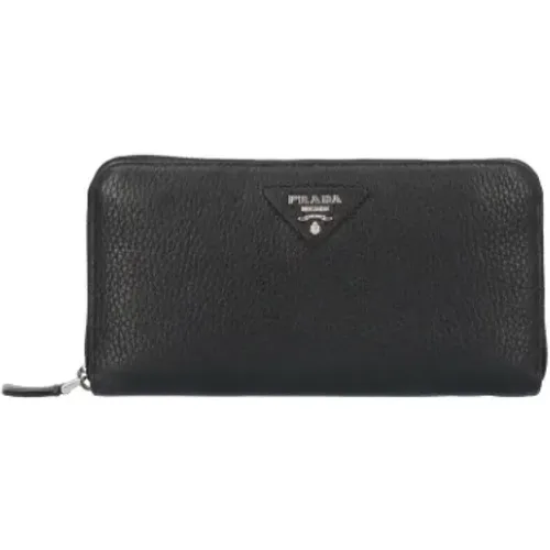 Pre-owned Wallets, male, , Size: ONE SIZE Pre-owned Leather wallets - Prada Vintage - Modalova