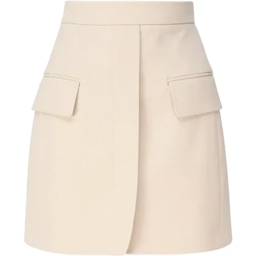 Wool Miniskirt with Cargo Pockets , female, Sizes: XS - Max Mara - Modalova