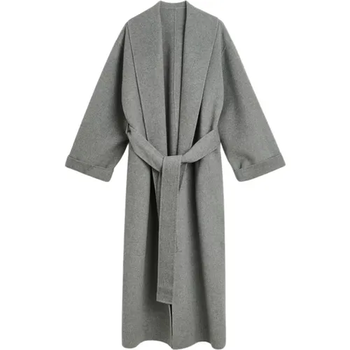 Luxuriöser Woll-Wrap-Mantel , Damen, Größe: L - By Malene Birger - Modalova