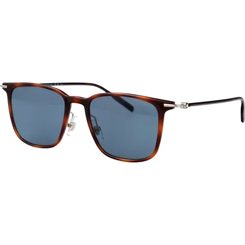 Sunglasses, male, , Size: 52 MM Stylish Sunglasses with Model Mb0354S - Montblanc - Modalova