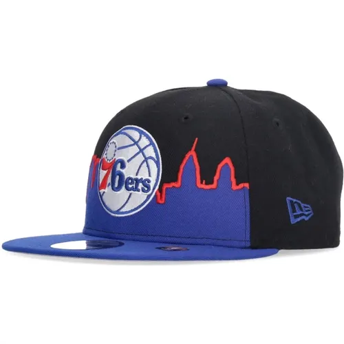 Caps, male, , Size: S Flat Visor Cap NBA 76ers - new era - Modalova