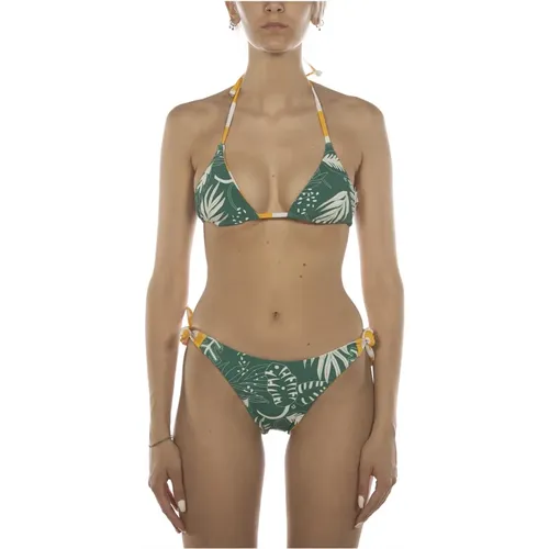 Natur Fantasy Grün und Weiß Bikini , Damen, Größe: L - Havaianas - Modalova
