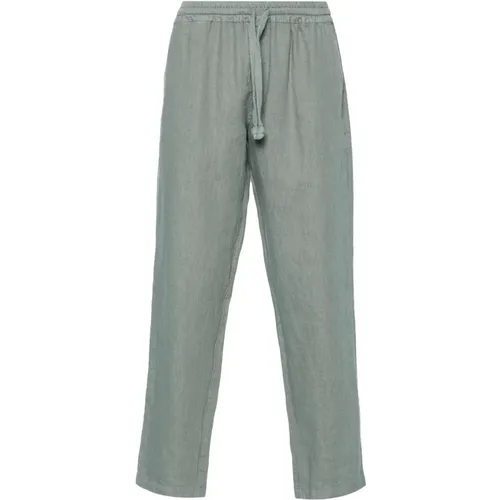 Linen Drawstring Pants with Pockets , male, Sizes: L, S, M - Fedeli - Modalova