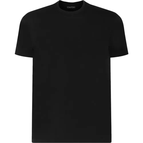 Schwarzes und Graues Herren T-Shirt - Modischer Stil , Herren, Größe: S - Tom Ford - Modalova