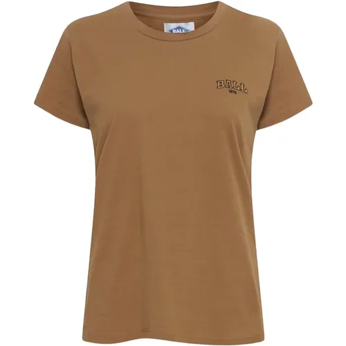 Womens T-Shirt Top Caramel , female, Sizes: XS, L, M, S - Ball - Modalova