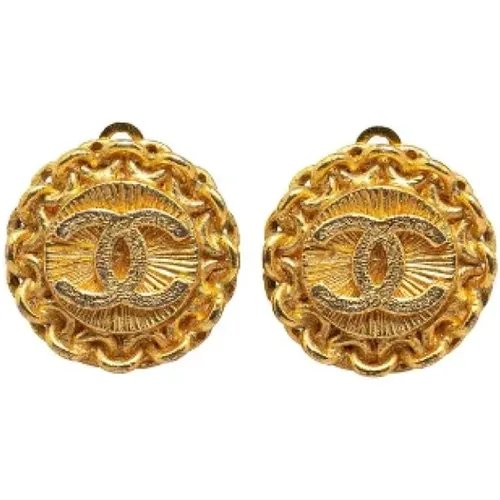 Pre-owned Jewellery, female, , Size: ONE SIZE Pre-owned Metal earrings - Chanel Vintage - Modalova