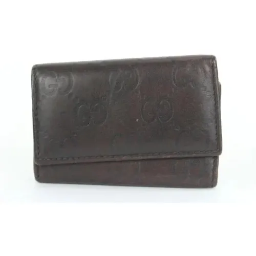 Pre-owned Accessories, unisex, , Size: ONE SIZE Vintage Leather Wallets - Gucci Vintage - Modalova