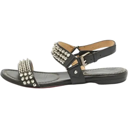 Pre-owned Leather sandals , female, Sizes: 4 UK - Christian Louboutin Pre-owned - Modalova