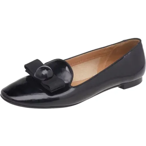 Pre-owned Flats, female, , Size: 7 US Pre-owned Leather flats - Salvatore Ferragamo Pre-owned - Modalova