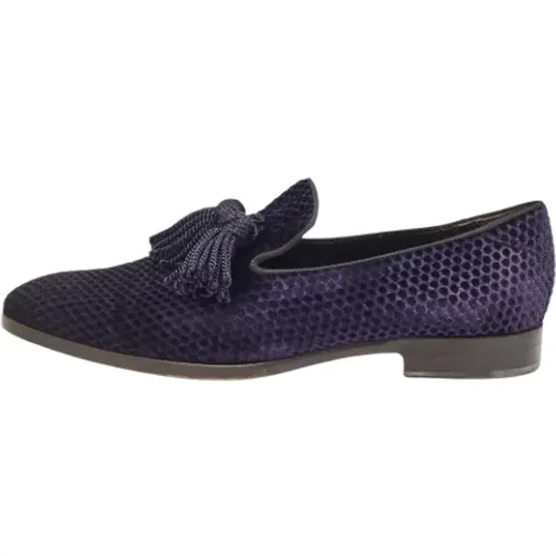 Pre-owned Flats, male, , Size: 11 US Pre-owned Velvet flats - Jimmy Choo Pre-owned - Modalova