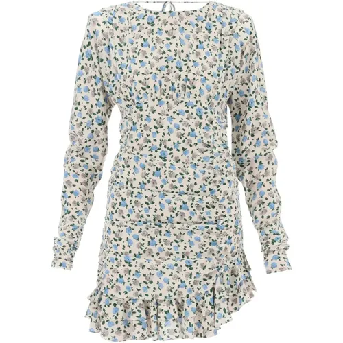 Floral Draped Mini Dress , female, Sizes: XS - Alessandra Rich - Modalova