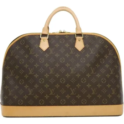 Pre-owned Brunt Canvas Louis Vuitton Alma Boston Bag , female, Sizes: ONE SIZE - Louis Vuitton Vintage - Modalova