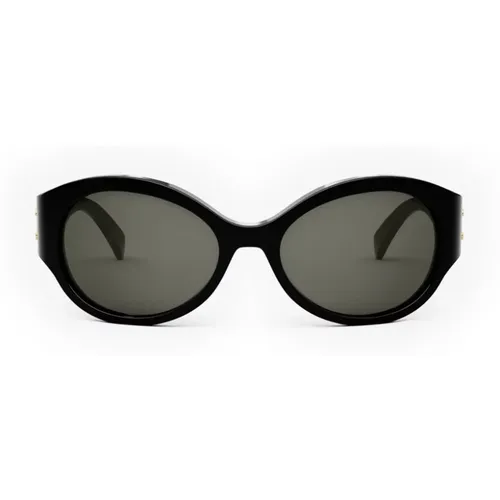Wraparound Sunglasses with Grey Lenses , unisex, Sizes: ONE SIZE - Celine - Modalova