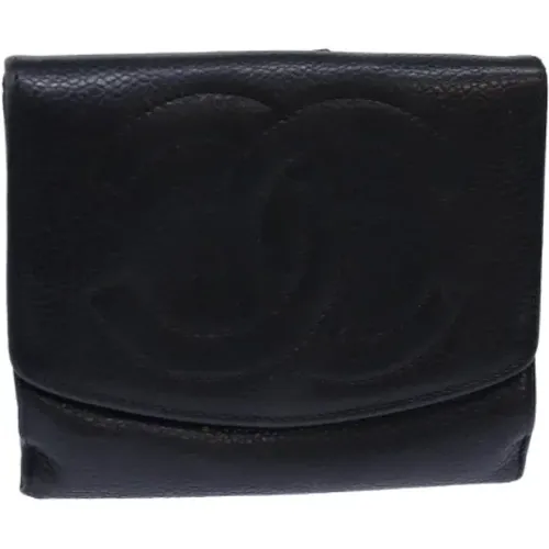 Pre-owned Wallets, male, , Size: ONE SIZE Pre-owned Leather wallets - Chanel Vintage - Modalova