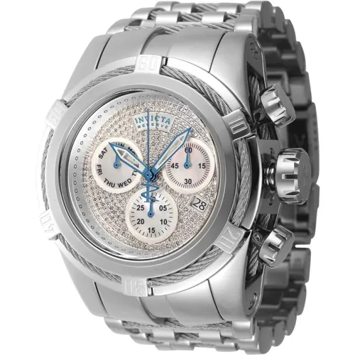 Diamond Bolt Zeus Men's Quartz Watch , male, Sizes: ONE SIZE - Invicta Watches - Modalova