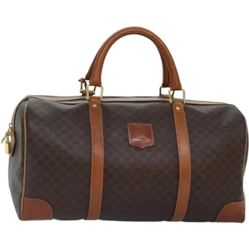 Pre-owned Weekend Bags, unisex, , Size: ONE SIZE Pre-owned Leather travel-bags - Celine Vintage - Modalova