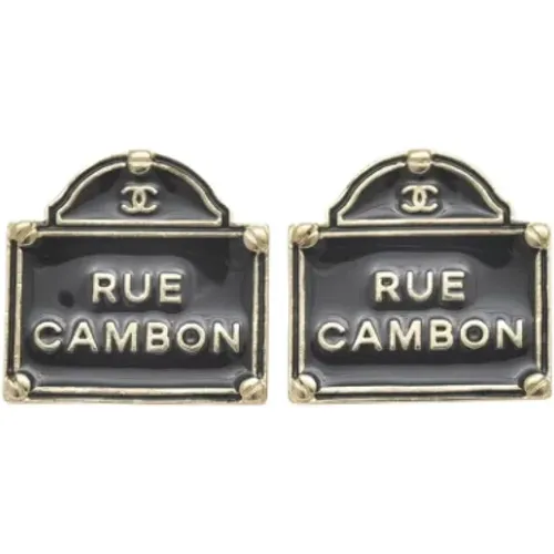 Pre-owned Jewellery, female, , Size: ONE SIZE Pre-owned Metal earrings - Chanel Vintage - Modalova