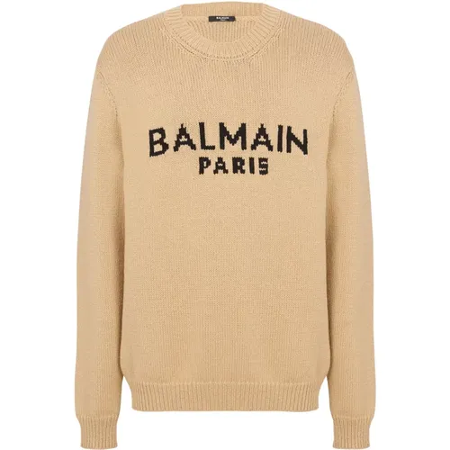 Pullover aus Merinowolle , Herren, Größe: S - Balmain - Modalova