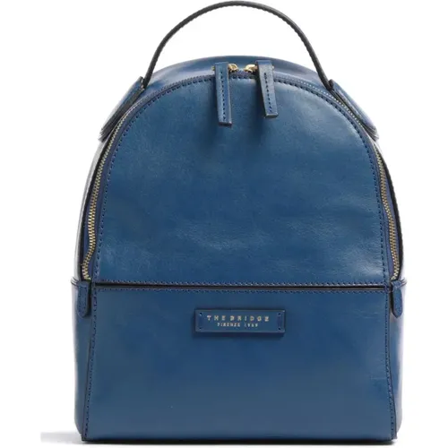 Backpacks, female, , Size: ONE SIZE Elegant Small Leather Backpack - The Bridge - Modalova