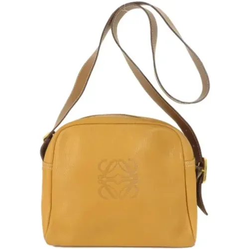 Pre-owned Cross Body Bags, female, , Size: ONE SIZE Pre-owned Leather crossbody-bags - Loewe Pre-owned - Modalova