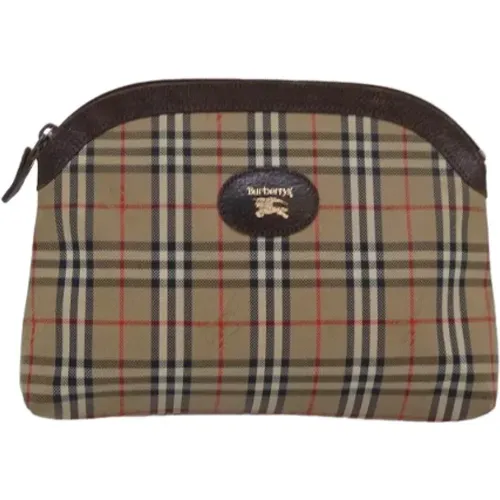 Pre-owned Clutches, female, , Size: ONE SIZE Pre-owned Canvas clutches - Burberry Vintage - Modalova