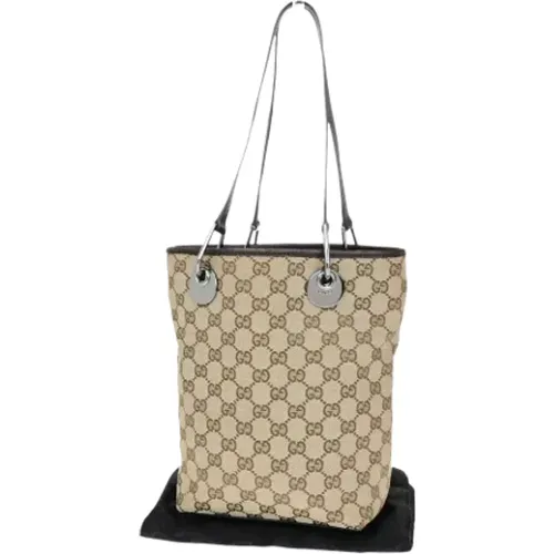 Pre-owned Tote Bags, female, , Size: ONE SIZE Pre-owned Canvas gucci-bags - Gucci Vintage - Modalova