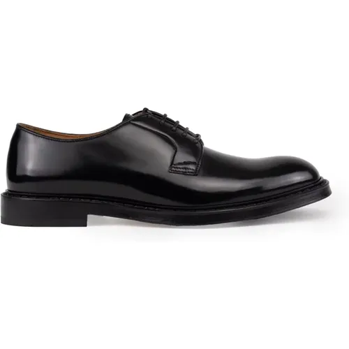 Derby Lederschnürschuhe Schwarz,Klassische flache Schuhe - Doucal's - Modalova