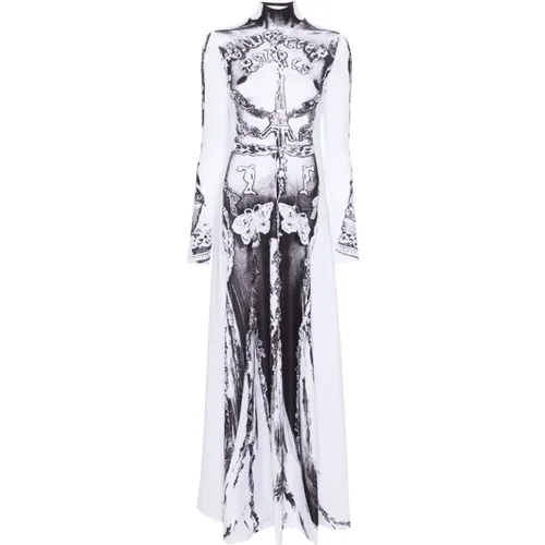 Trompe l'oeil Print Kleid , Damen, Größe: S - Jean Paul Gaultier - Modalova