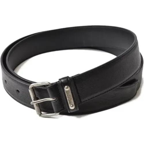 Pre-owned Belts, male, , Size: ONE SIZE Pre-owned Leather belts - Yves Saint Laurent Vintage - Modalova