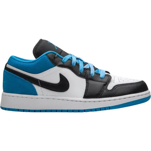 Limitierte Auflage Laser Blue Air Jordan 1 Low , Damen, Größe: 38 1/2 EU - Nike - Modalova