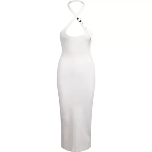 Decorative-buckle halterneck dress , female, Sizes: XS - The Attico - Modalova