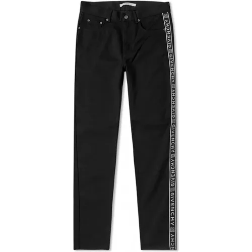 Schwarze Slim Fit Jeans aus Denim , Herren, Größe: W32 - Givenchy - Modalova