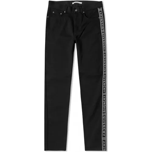 Schwarze Slim Fit Jeans aus Denim , Herren, Größe: W34 - Givenchy - Modalova