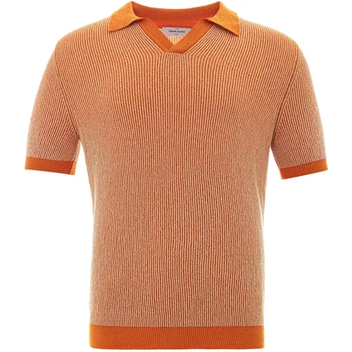 Striped Polo Tennis Shirt , male, Sizes: L - Gran Sasso - Modalova